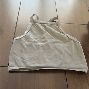 wild fable Ribbed High-Neck Crop Top - Sage